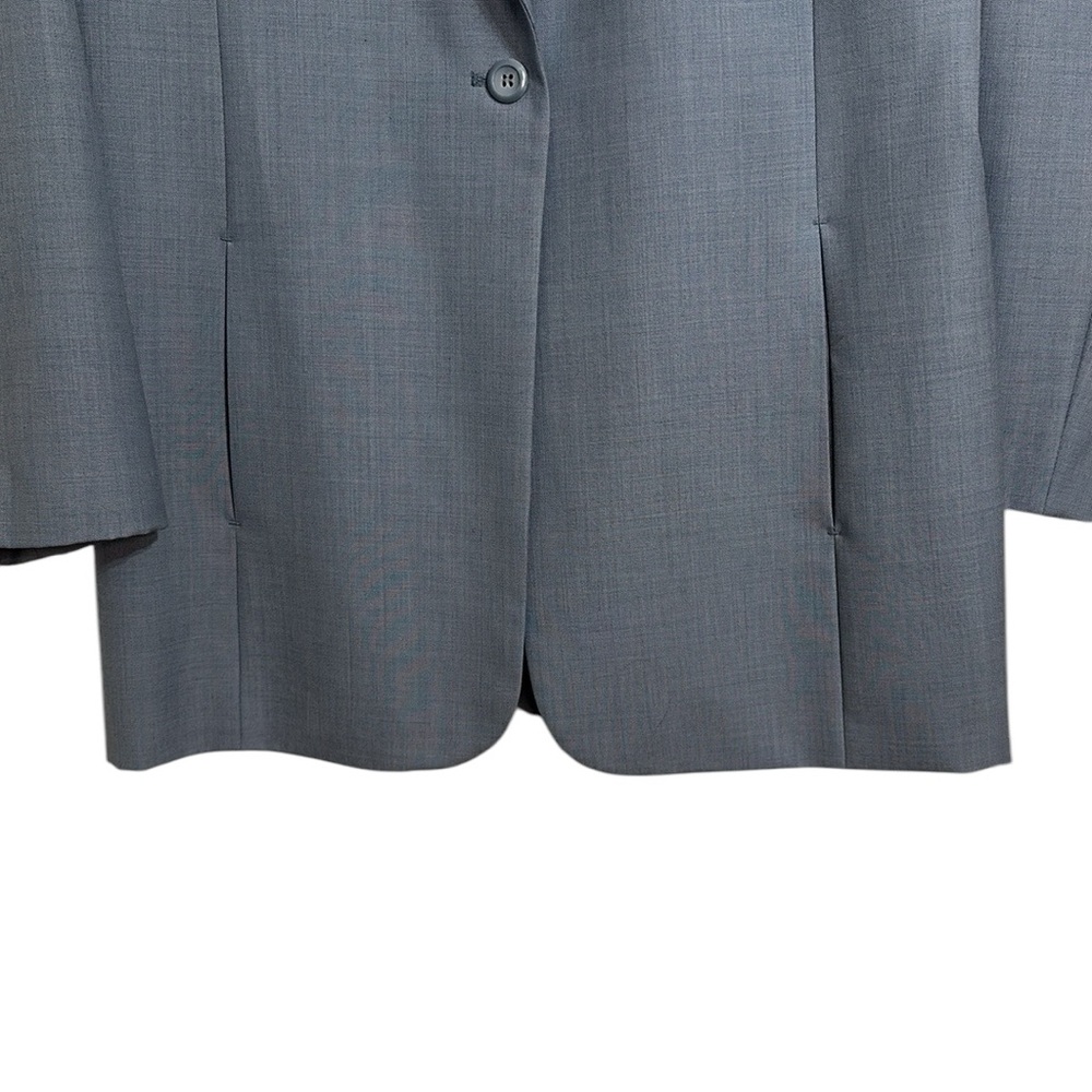 Pendleton Slate/Light Blue Single Button 100% Vir… - image 5